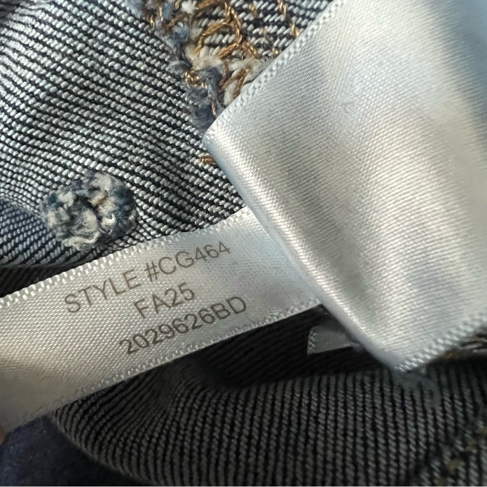 J Crew Factory Full Length Slim Wide Leg Sailor Jeans 35 Tall Premium Edition - Picture 11 of 15